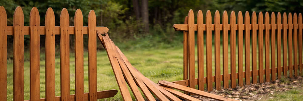 Broken-Picket-Fence Fence Repair Services from Fusion Fence Company serving Greater Cincinnati, Northern Kentucky and Southeast Indiana