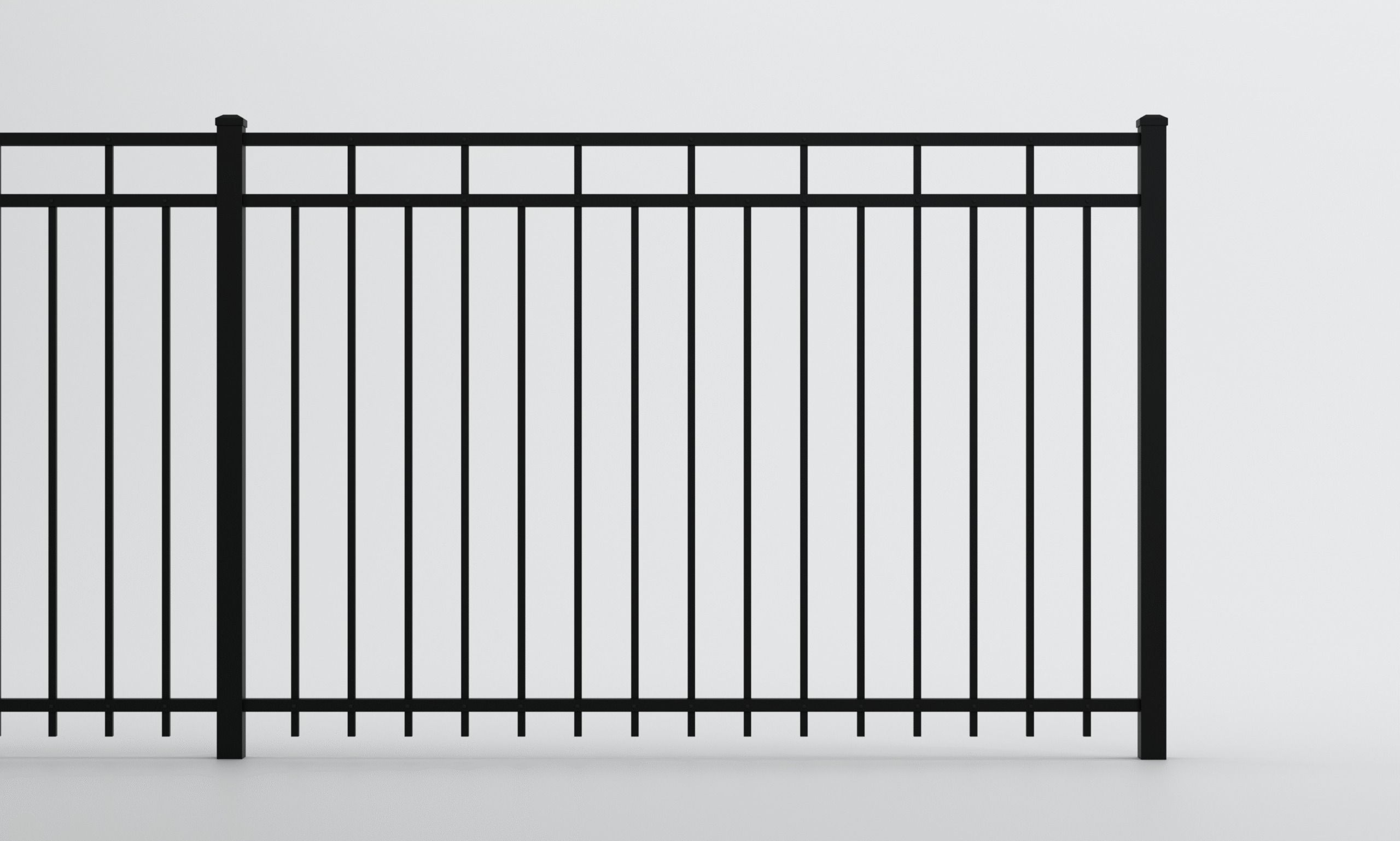 Lexington No Puppy Picket - Cannon Aluminum Fencing Fusion Fence Co Cincinnati OH